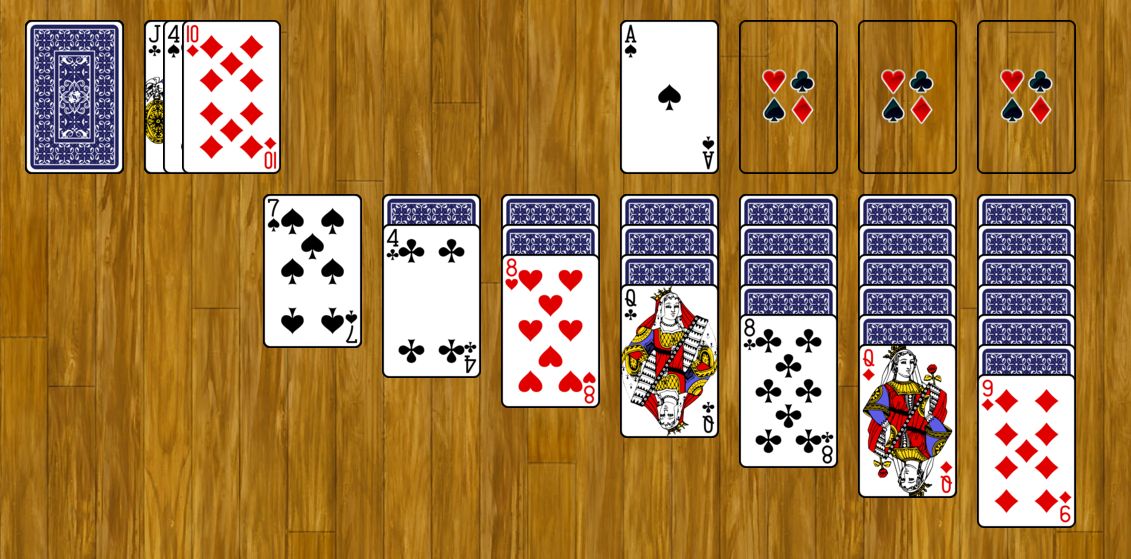 jeu carte solitaire